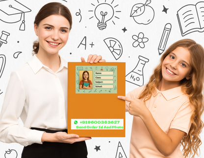 Smeeps Personalized Student Photo Label Sticker – Pack of 10 | 3.5 x 2 Inch School Notebook Name Labels | Custom Photo, Name, Class & Subject