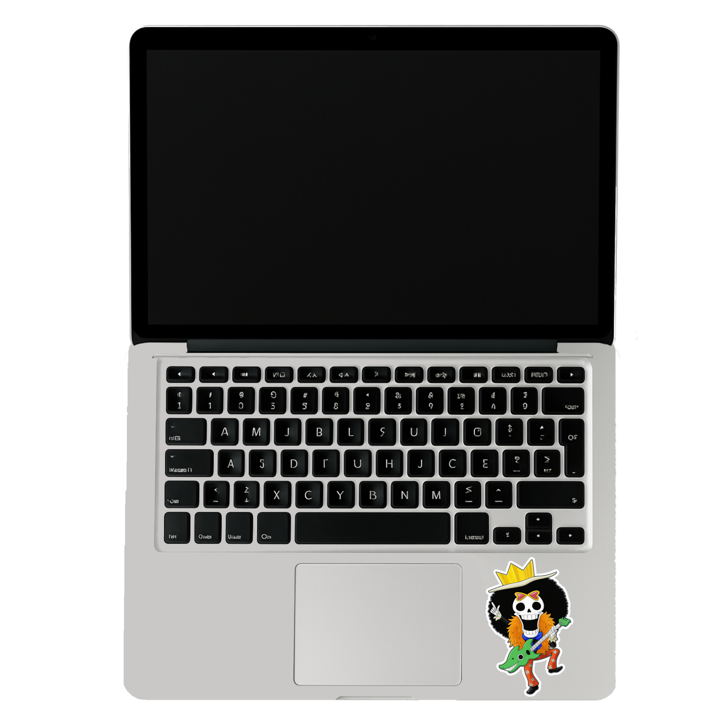 Smeeps Brook One Piece Sticker – 11.94 x 7.62 cm Anime Car & Bike Decal | Soul King Guitar Design | Waterproof & Durable Vinyl