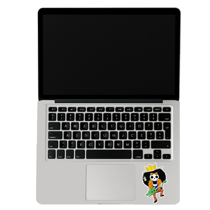 Smeeps Brook One Piece Sticker – 11.94 x 7.62 cm Anime Car & Bike Decal | Soul King Guitar Design | Waterproof & Durable Vinyl