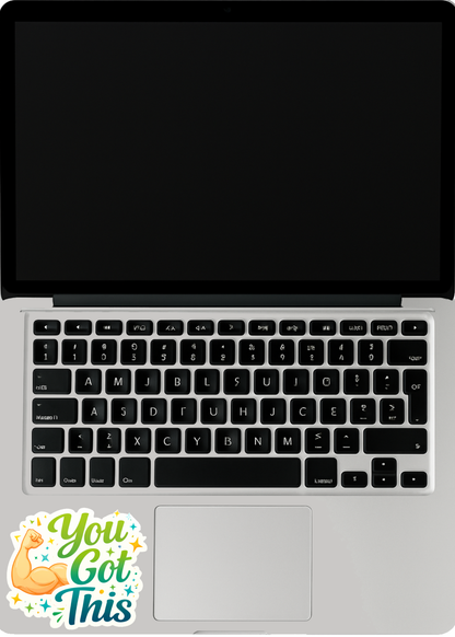 Smeeps You Got This Sticker – 10.16 × 8.89 cm (4 × 3.5 Inch) Motivational Quote Vinyl Sticker | Waterproof UV Resistant Wash Proof Durable
