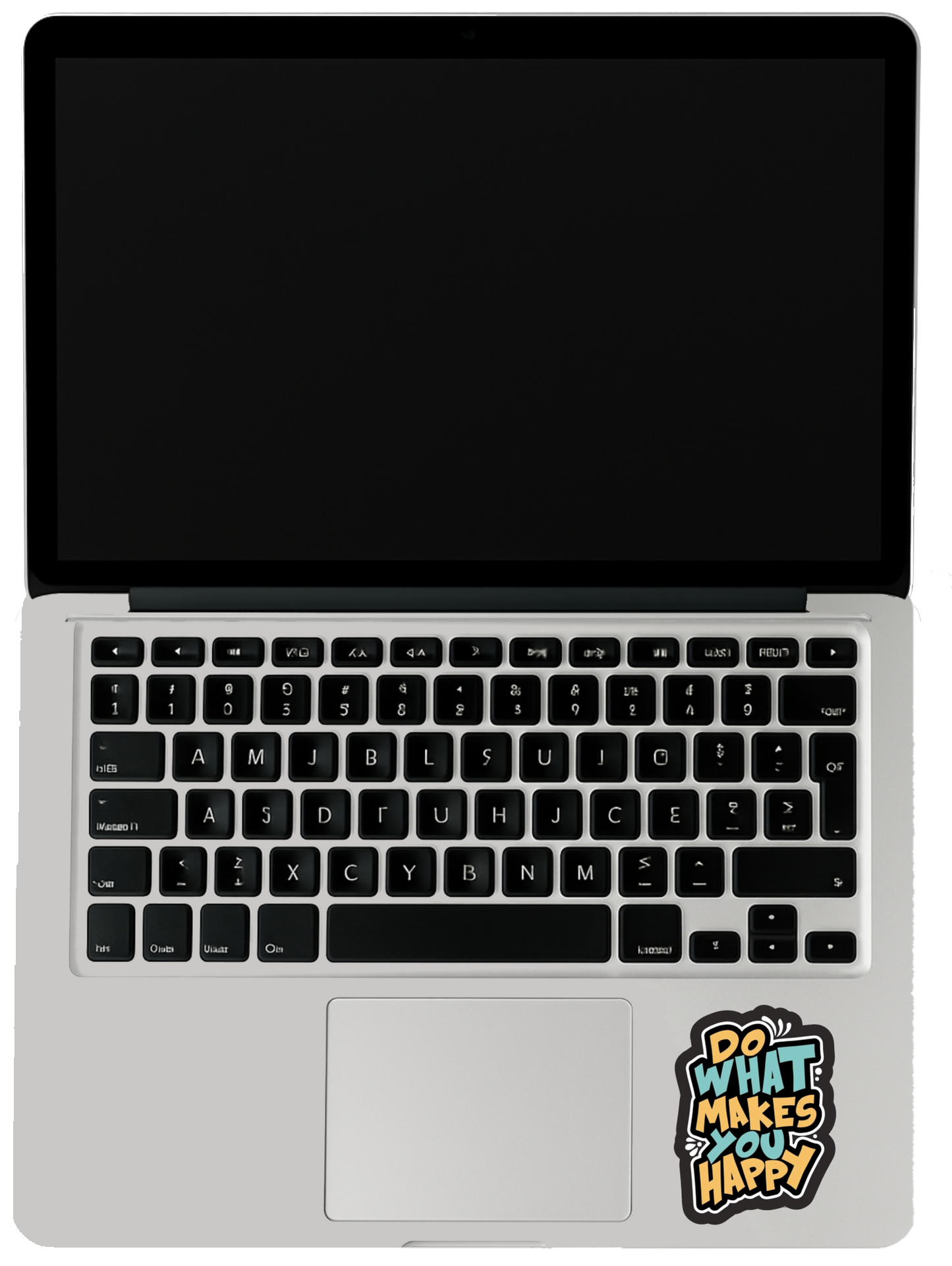Smeeps "Do What Makes You Happy" Motivational Sticker – 10.16 x 7.62 cm Vinyl Decal | Positive Quote Car & Bike Sticker | Waterproof & Durable