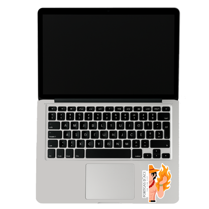 Smeeps Portgas D. Ace Fire Fist Sticker – 10.16 x 7.62 cm Anime Car & Bike Decal | One Piece Inspired Waterproof Vinyl