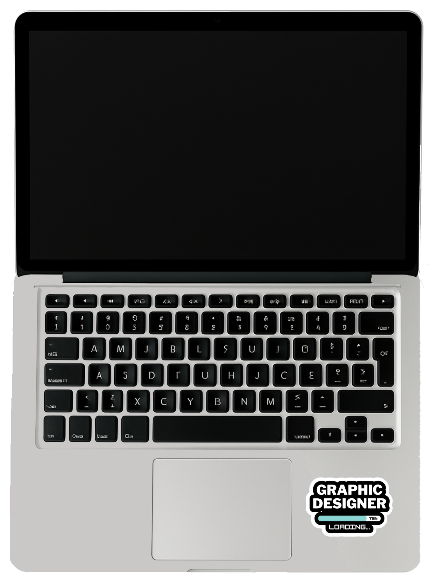 Smeeps “Graphic Designer Loading…” Sticker – 10.93 x 7.62 cm Creative Progress Bar Vinyl Decal | Funny Designer Humor Sticker | Waterproof & UV-Resistant Car, Laptop & Workspace Sticker