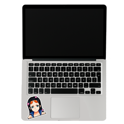Smeeps Nico Robin Car Sticker – 10.16 x 8.64 cm Anime Peek Vinyl Decal | Cute One Piece Character | Waterproof & UV-Resistant