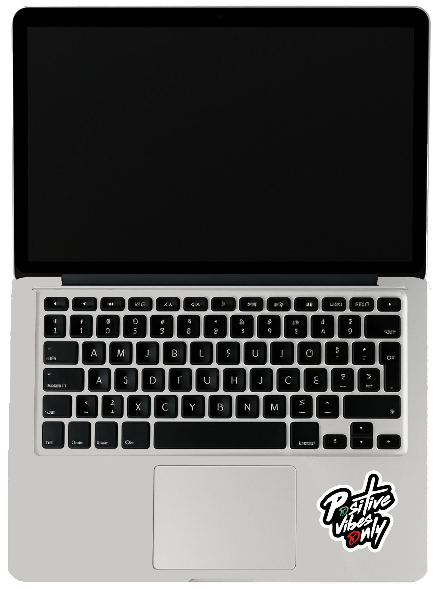 Smeeps Positive Vibes Only Sticker – 10.16 cm Motivational Stylish Vinyl Decal | Car & Bike Rear Glass Sticker | Waterproof & UV Resistant