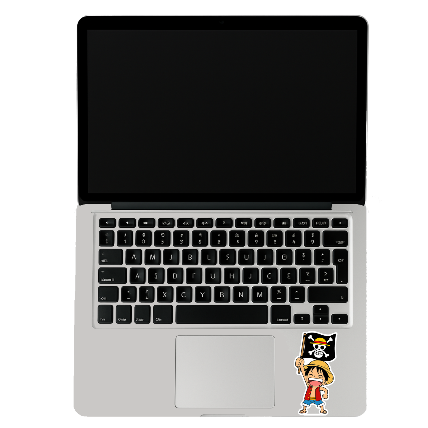 Smeeps Luffy Pirate Flag Sticker – 11.94 x 6.35 cm Car & Bike Decal | One Piece Anime Vinyl | Waterproof & UV Resistant