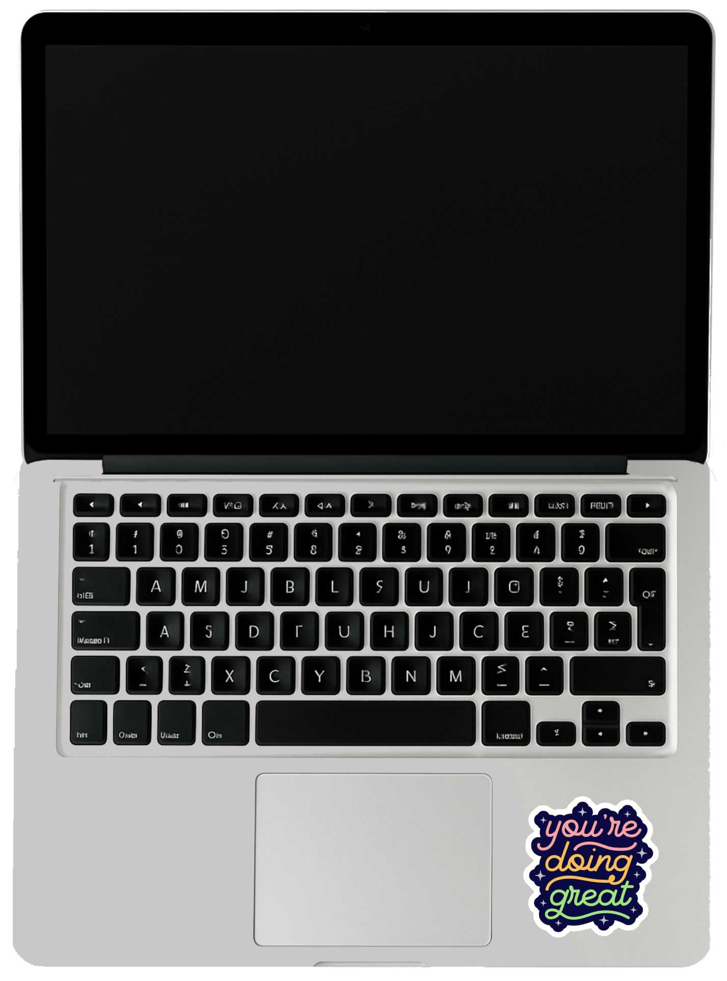 Smeeps “You’re Doing Great” Sticker – 9.66 x 10.16 cm Positive Encouragement Vinyl Decal | Colorful Hand-Lettered Design | Waterproof & UV-Resistant Car, Bike & Laptop Sticker