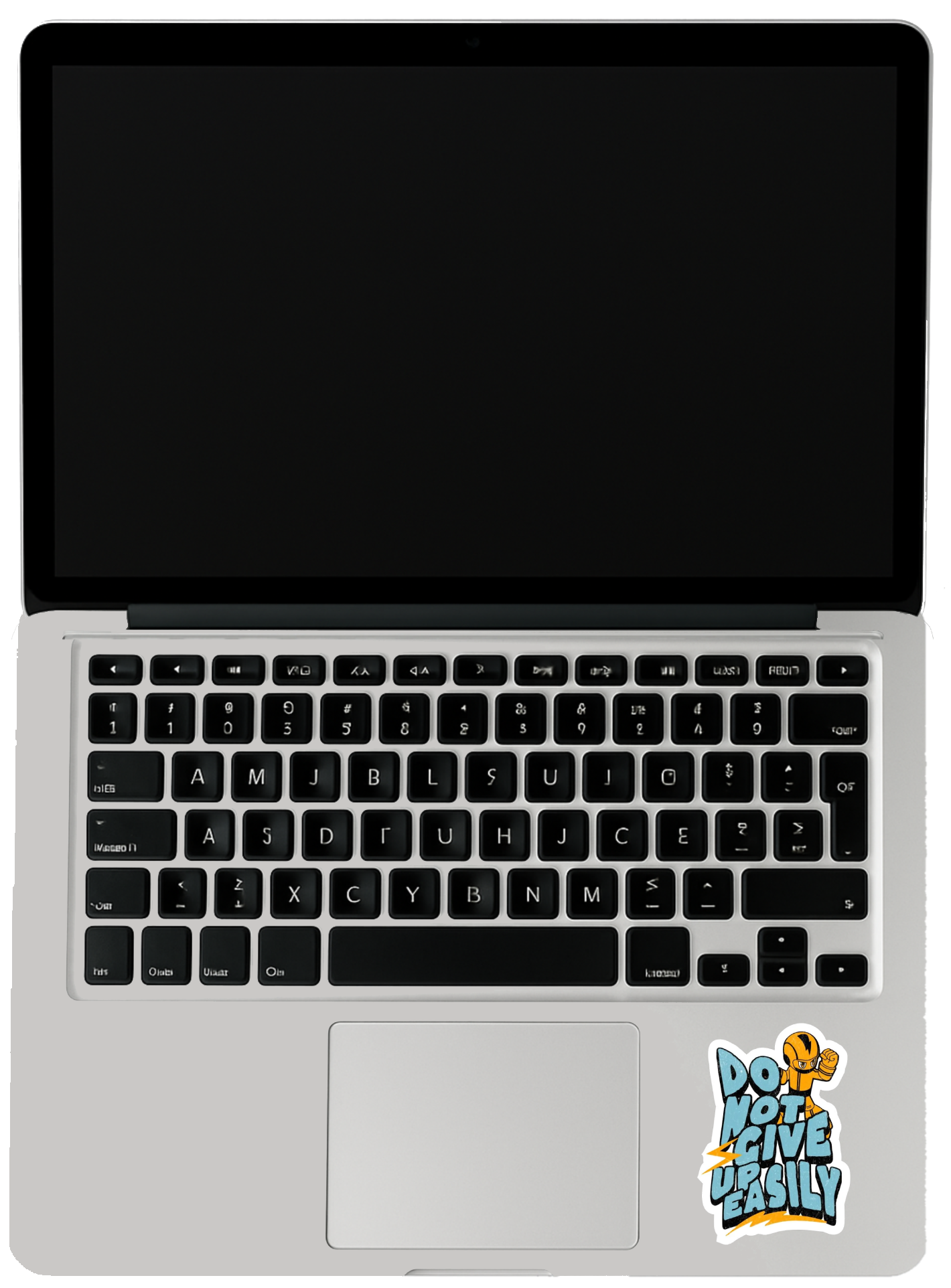 Smeeps “Do Not Give Up Easily” Sticker – 7.62 x 10.93 cm Motivational Fighter Vinyl Decal | Determination & Strength Design | Waterproof & UV-Resistant Car, Bike & Laptop Sticker