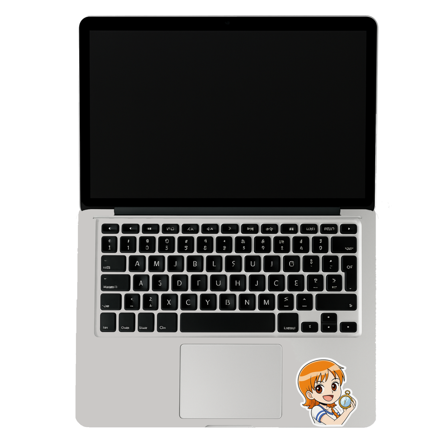 Smeeps Nami Chibi Sticker – 10.16 x 8.89 cm Car & Bike Vinyl Decal | Cute Anime Compass Design | Waterproof & UV-Resistant