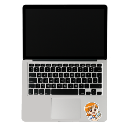 Smeeps Nami Chibi Sticker – 10.16 x 8.89 cm Car & Bike Vinyl Decal | Cute Anime Compass Design | Waterproof & UV-Resistant