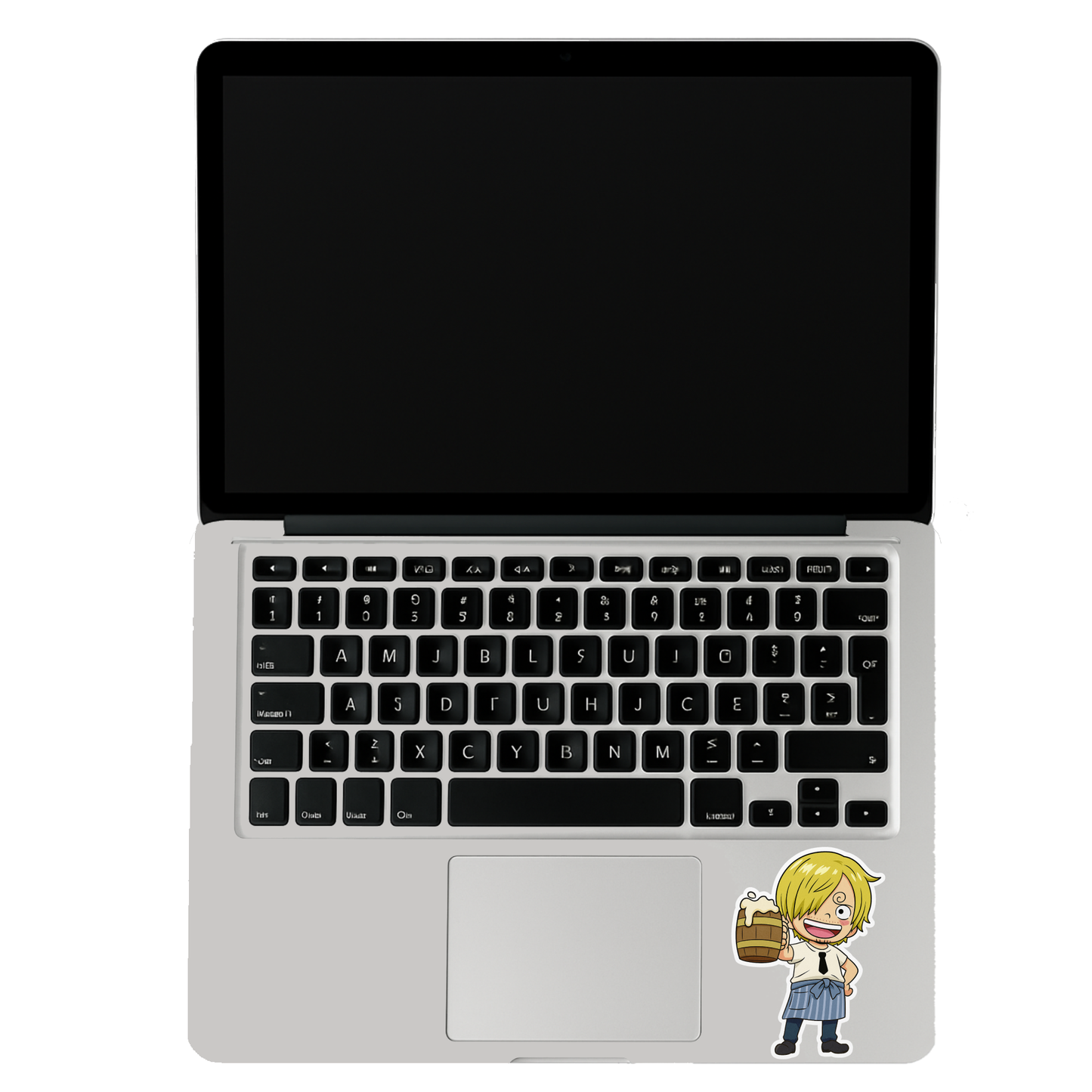 Smeeps Sanji Chibi Sticker – 10.42 x 7.62 cm Car & Bike Vinyl Decal | Cute Anime Chef Design | Waterproof & Durable