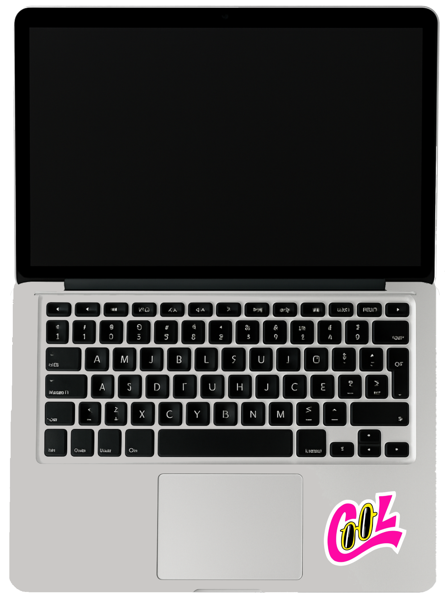 Smeeps “COOL” Sunglasses Sticker – 10.16 x 9.15 cm Trendy Neon Style Vinyl Decal | Retro Pink & Yellow Design | Waterproof & UV-Resistant Car, Bike & Laptop Sticker