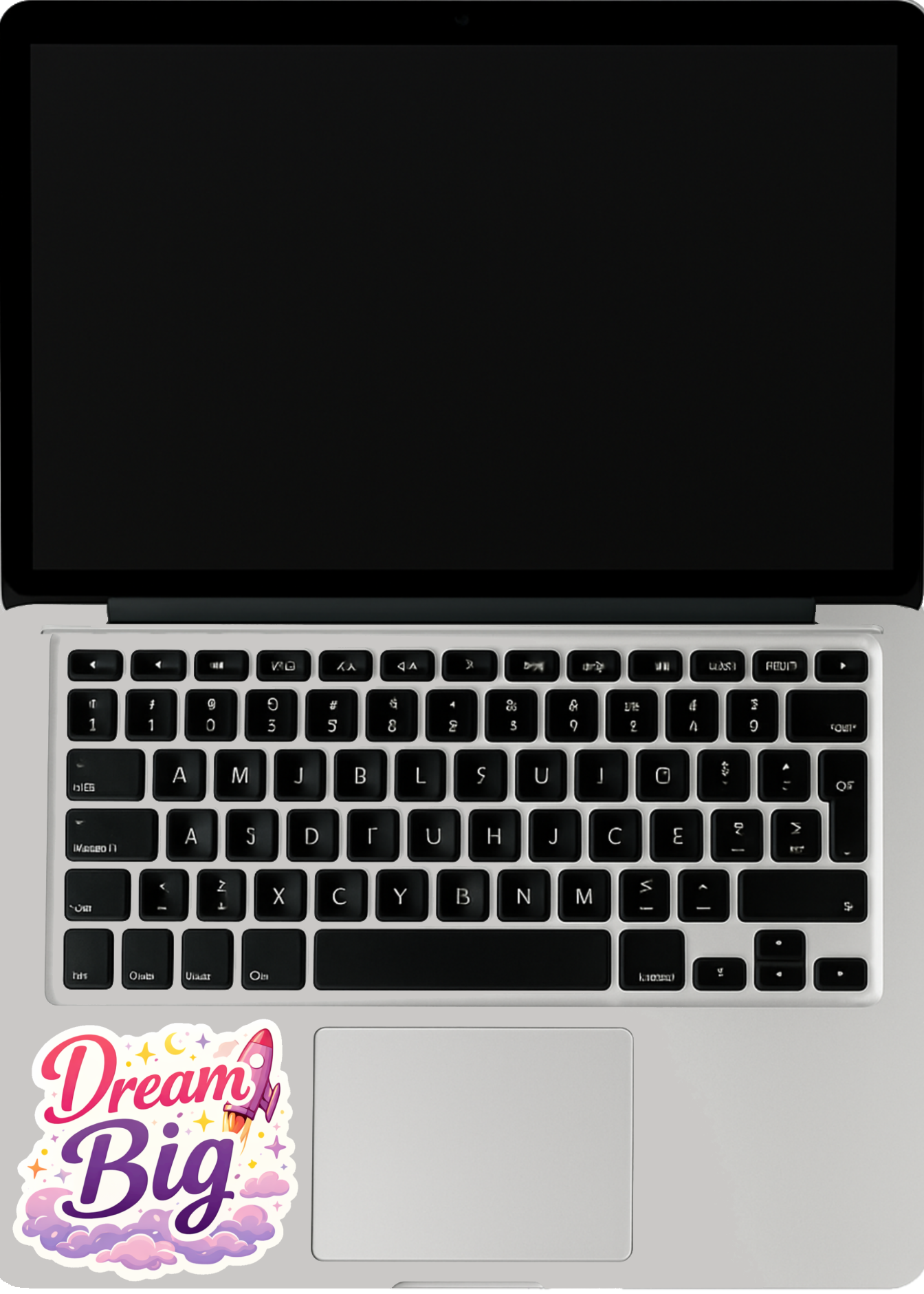 Smeeps Dream Big Sticker – 10.16 × 9.15 cm (4 × 3.6 Inch) Motivational Quote Vinyl Sticker | Waterproof UV Resistant Wash Proof Durable