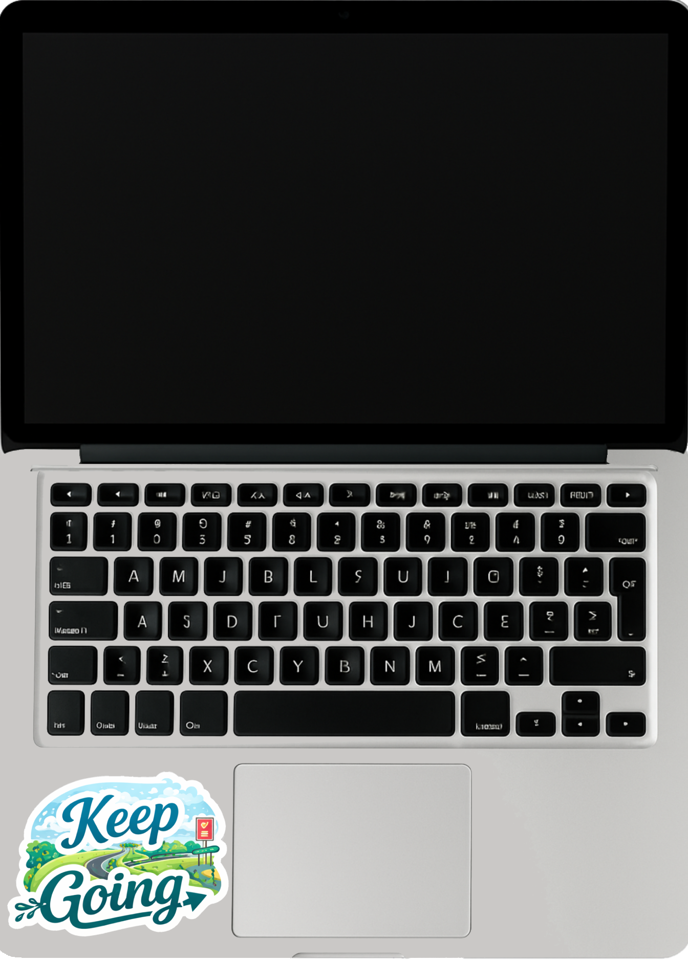 Smeeps Keep Going Sticker – 10.16 × 7.62 cm (4 × 3 Inch) Motivational Quote Vinyl Sticker | Waterproof UV Resistant Wash Proof Durable