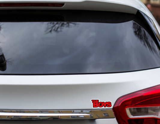 Smeeps The Boys Sticker – 11.68 x 5.08 cm Car & Bike Vinyl Decal | Bold Red Text Design | Waterproof & Durable Series-Themed Sticker