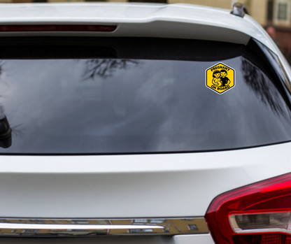 Smeeps Pregnant On Board Car Sticker – 14 × 12.96 cm (5.5 × 5.1 Inch) Waterproof Vinyl Safety Sticker for Cars | UV Resistant Pregnancy Car Decal | Mom To Be Vehicle Window Sticker | Pack of 1