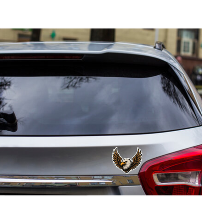 Smeeps Eagle Wings Car Sticker – Fierce Spread Design – 10.16 x 12.7 cm | Premium Vinyl Decal for Cars