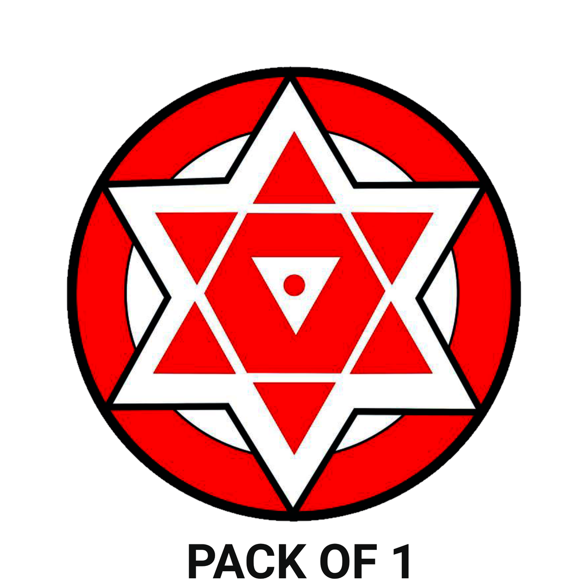 Smeeps Janasena Party Logo Sticker – 10.16 cm (4 Inch) Round Political Vinyl Decal | Waterproof UV Resistant Car & Bike Sticker