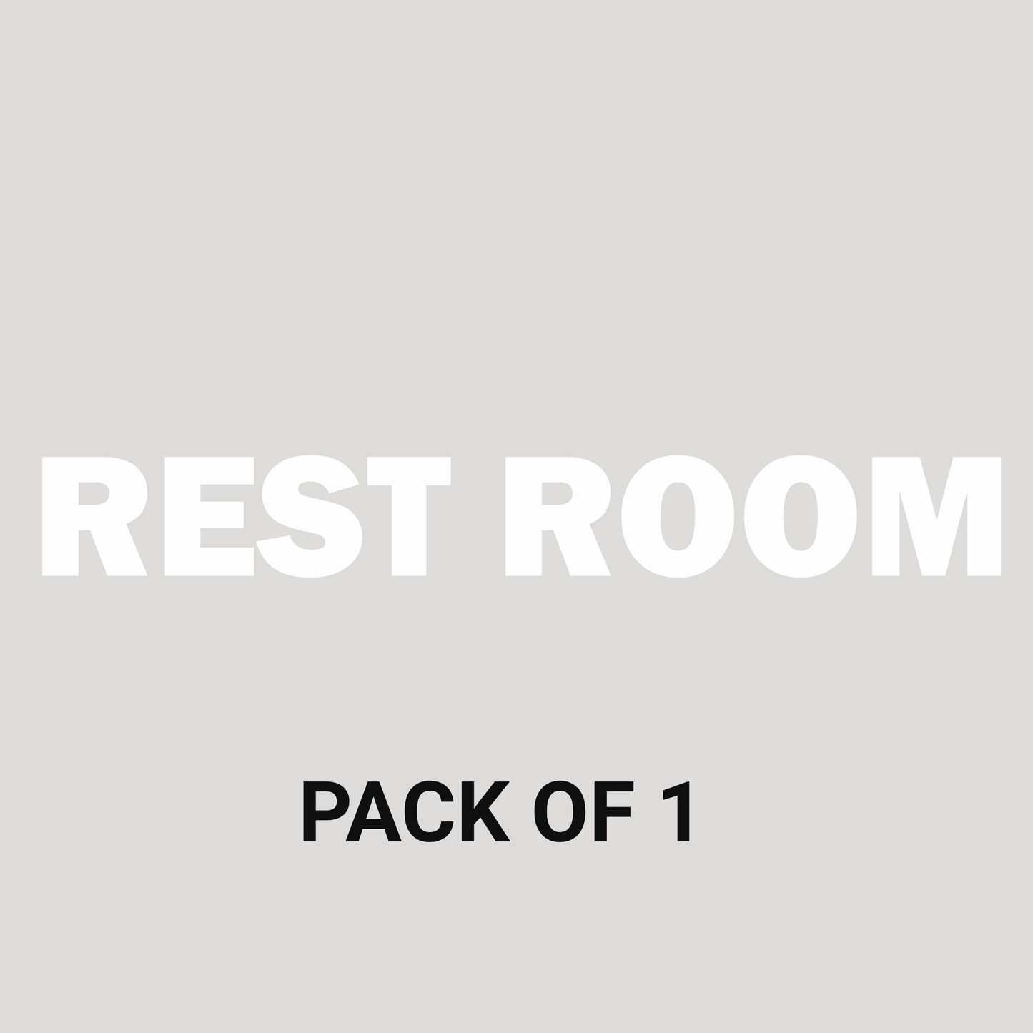 Smeeps Rest Room Door Sticker – 15 x 2 cm Premium Vinyl Label for Office, Shop & Home | Waterproof & Durable Door Signage