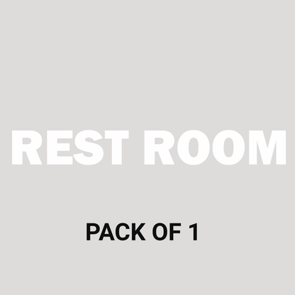 Smeeps Rest Room Door Sticker – 15 x 2 cm Premium Vinyl Label for Office, Shop & Home | Waterproof & Durable Door Signage