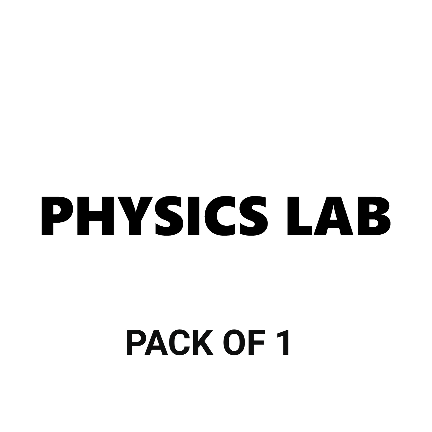 Smeeps Physics Lab Sticker – 26.8 x 3 cm Classroom Door Label | School Laboratory Vinyl Decal | Waterproof & Durable Signage Sticker