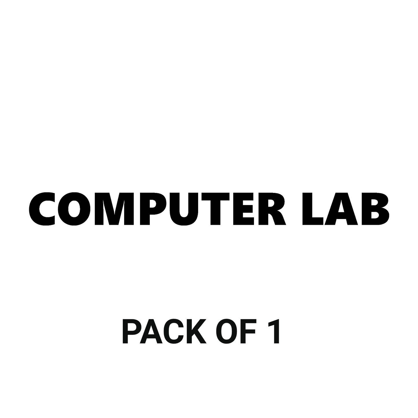 Smeeps Computer Lab Sticker – 33.5 cm Waterproof Vinyl Label |Decal for Schools, Colleges & Offices