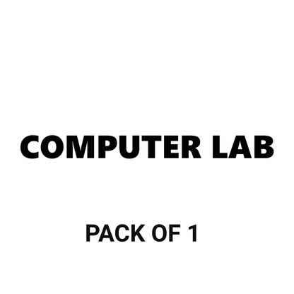 Smeeps Computer Lab Sticker – 33.5 cm Waterproof Vinyl Label |Decal for Schools, Colleges & Offices