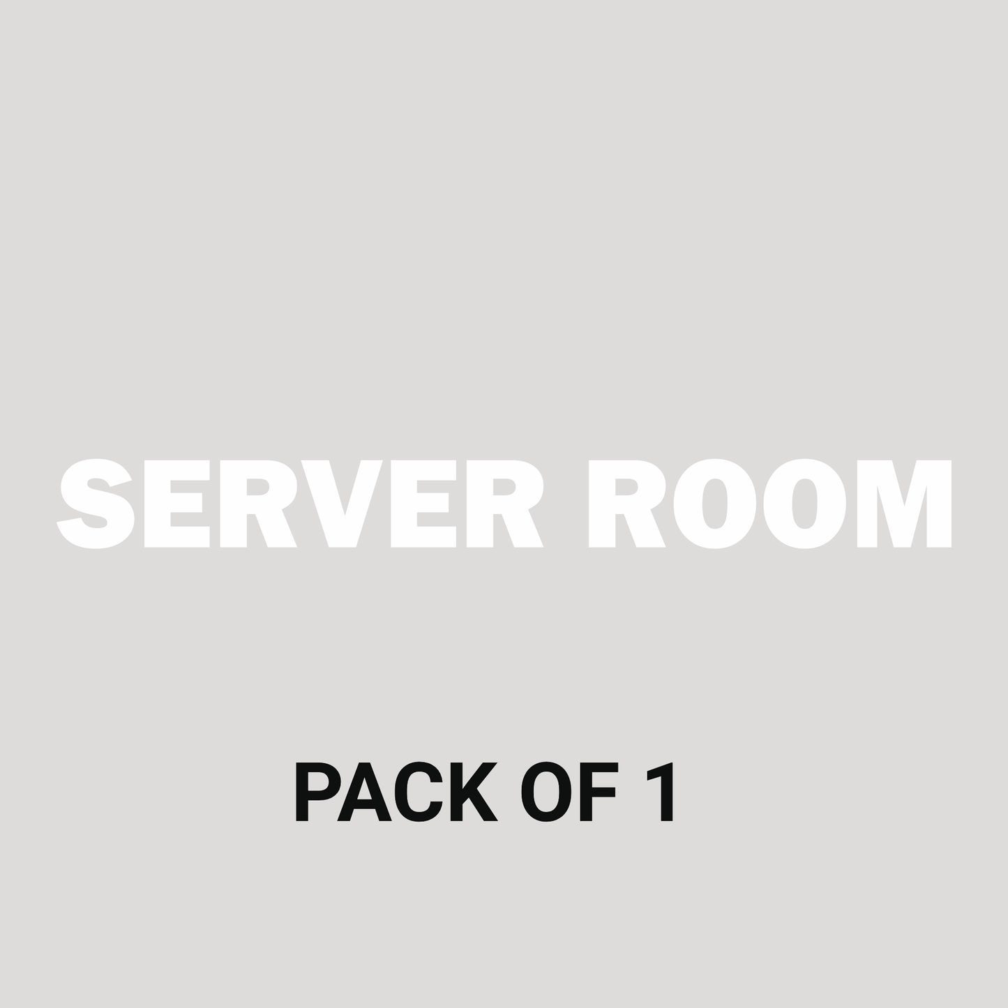 Smeeps SERVER ROOM Door Sticker – 15 x 1.5 cm Office Vinyl Label | White Text | Waterproof & Durable Room Identification Sticker