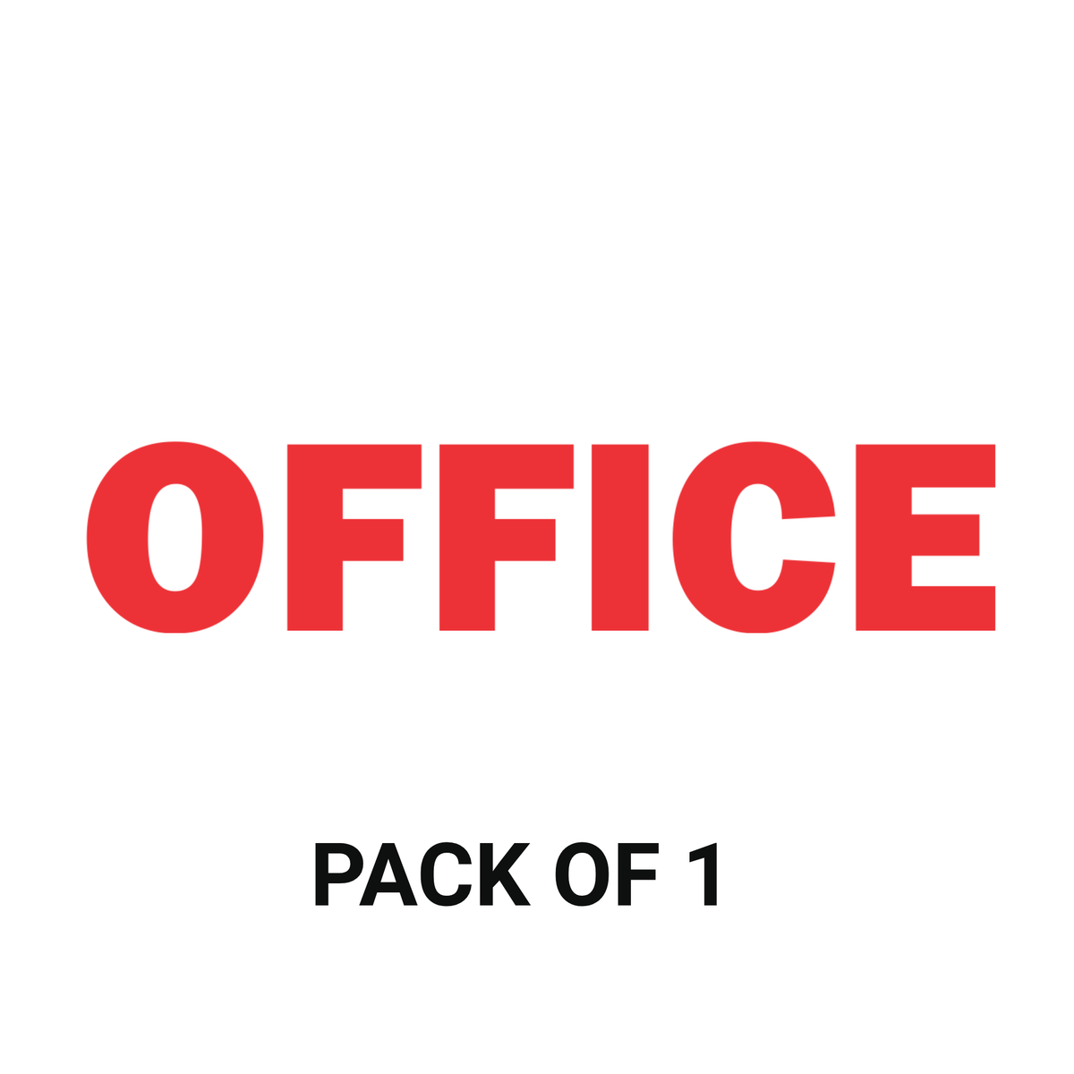 Smeeps Office Door Sticker – 9.5 x 2 cm Red Text Vinyl Label | Waterproof, Wash-Proof & Durable Office Signage