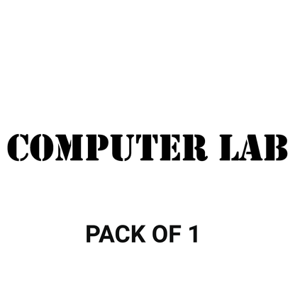 Smeeps Computer Lab Sticker – 31.3 x 3 cm Waterproof Vinyl Label for School & Office Labs