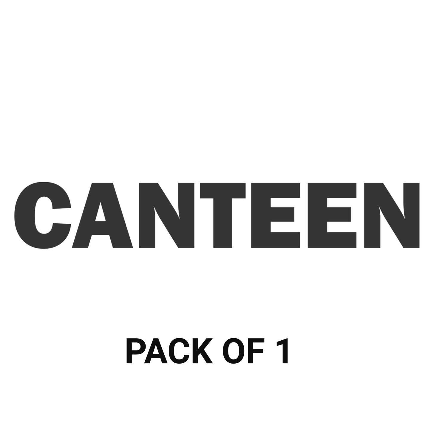 Smeeps Canteen Sticker – 12 x 2 cm Bold Text Vinyl Label | Waterproof & Durable Signage for Offices, Schools & Commercial Spaces