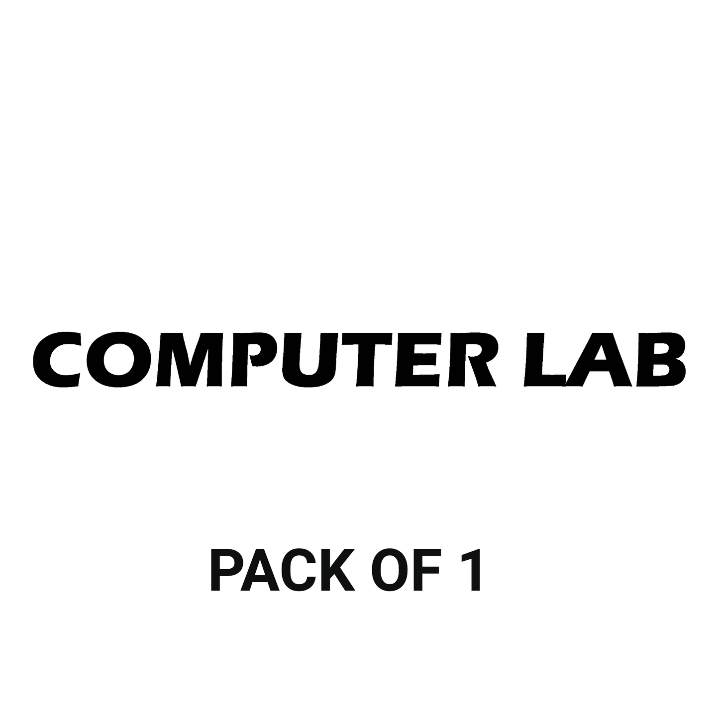 Smeeps Computer Lab Sticker – 35.48 x 3 cm Bold Door Sign Label | Waterproof & Durable Vinyl Decal for Schools, Colleges & Offices