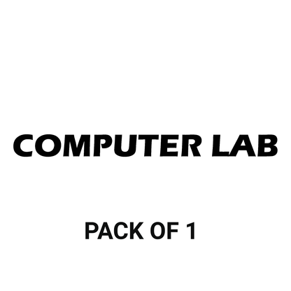 Smeeps Computer Lab Sticker – 35.48 x 3 cm Bold Door Sign Label | Waterproof & Durable Vinyl Decal for Schools, Colleges & Offices