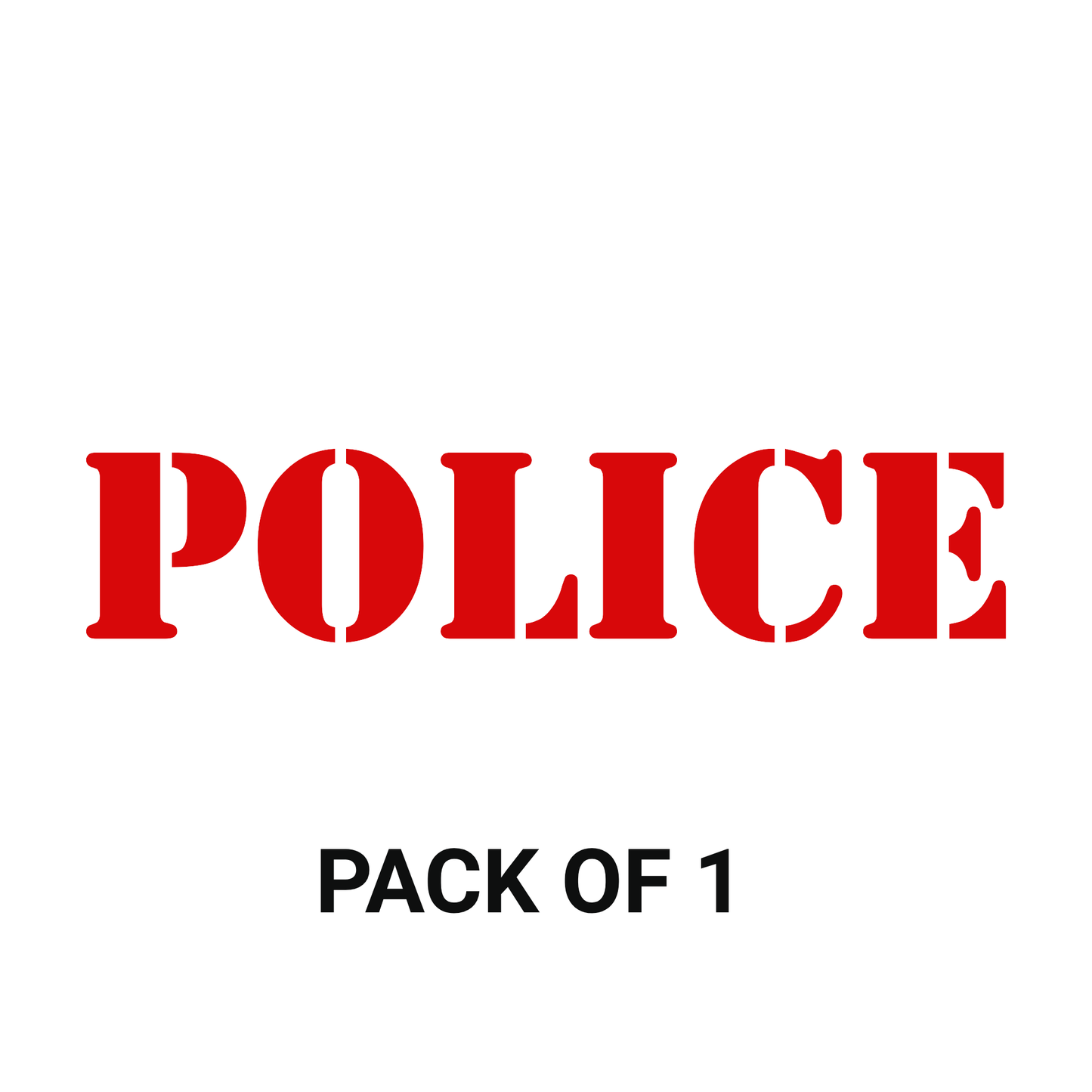 Smeeps POLICE Sticker – 14.4 x 3 cm Car, Bike & Door Vinyl Decal | Bold Red Design | Waterproof & Durable Label