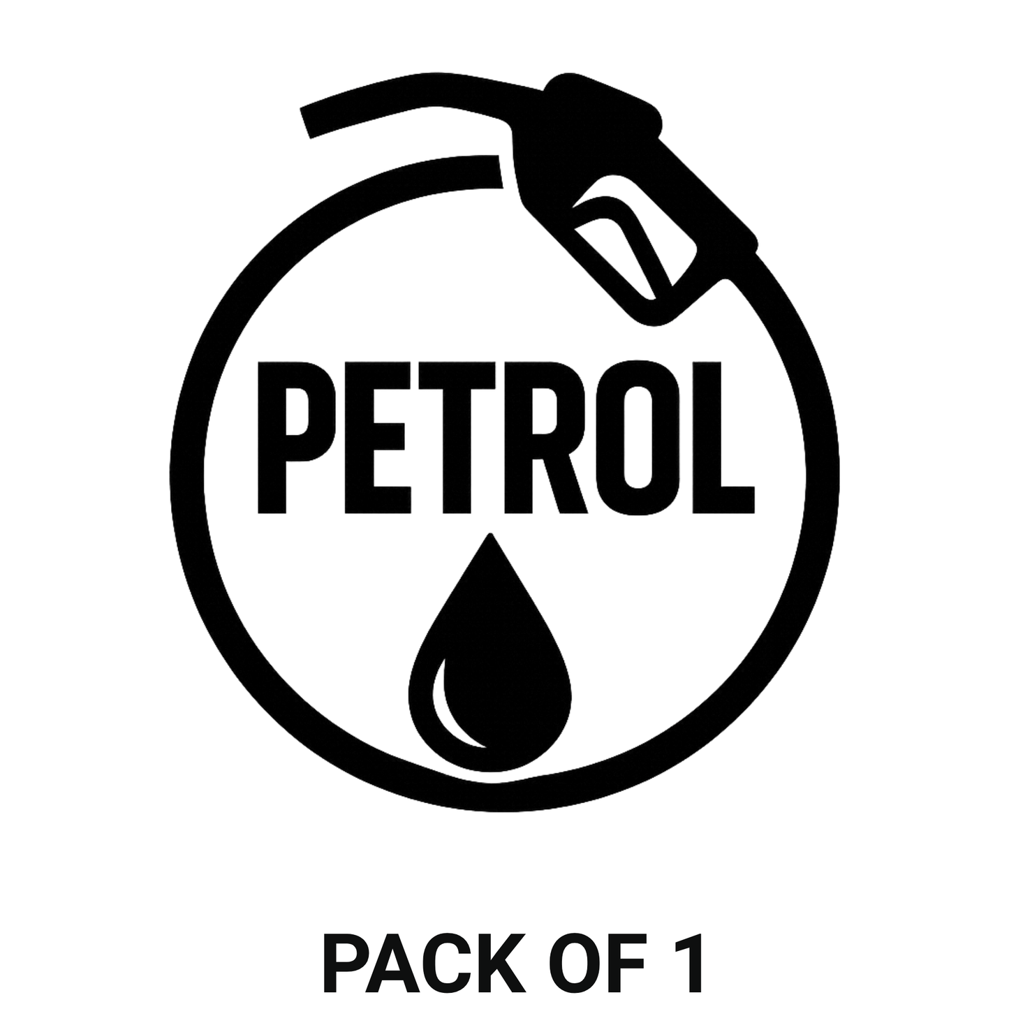 Smeeps Cute Rabbit Petrol Sticker – 10.16 x 7.62 cm Fuel Cap Vinyl Decal | Car & Bike Petrol Only Indicator | Waterproof & Durable