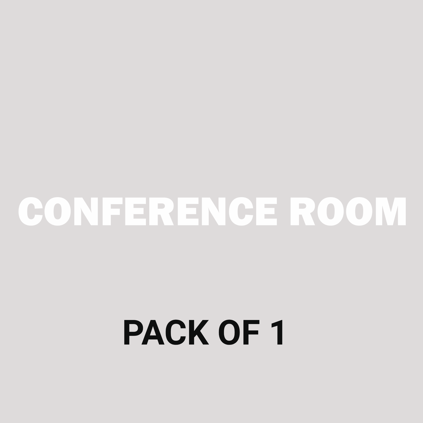 Smeeps Conference Room Sticker – 20 x 1.5 cm White Text Vinyl Label | Waterproof, Durable & High-Visibility Office Door Sign