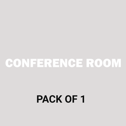Smeeps Conference Room Sticker – 20 x 1.5 cm White Text Vinyl Label | Waterproof, Durable & High-Visibility Office Door Sign