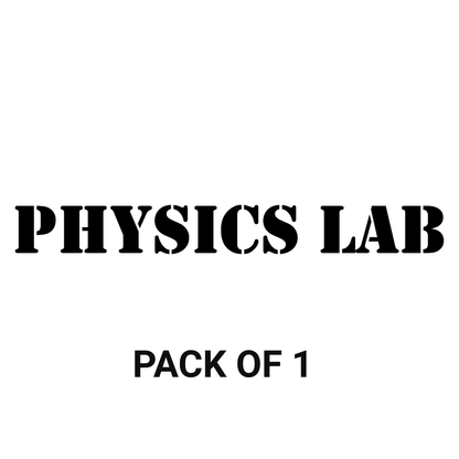 Smeeps Physics Lab Sticker – 26.5 x 3 cm Science Laboratory Door & Wall Label | Bold Black Vinyl Decal | Waterproof & Durable Signage