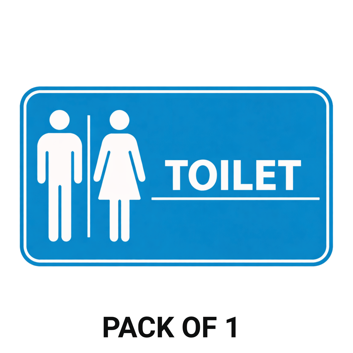 Smeeps Toilet Sticker – 15.24 × 8.89 cm (6 × 3.5 Inch) Male & Female Restroom Vinyl Sign | Waterproof UV Resistant Wash Proof Durable