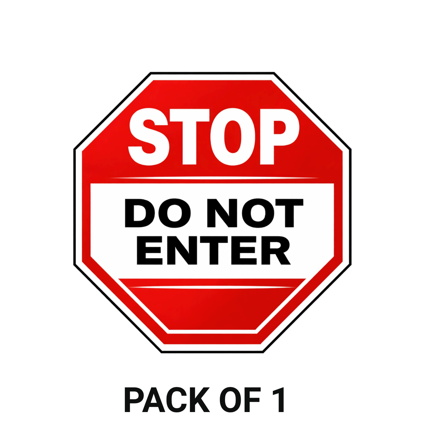 Smeeps Stop Do Not Enter Safety Sign Sticker – 12.7 × 12.7 cm (5 × 5 Inch) Octagon No Entry Warning Vinyl Sign | Waterproof UV Resistant Wash Proof Durable