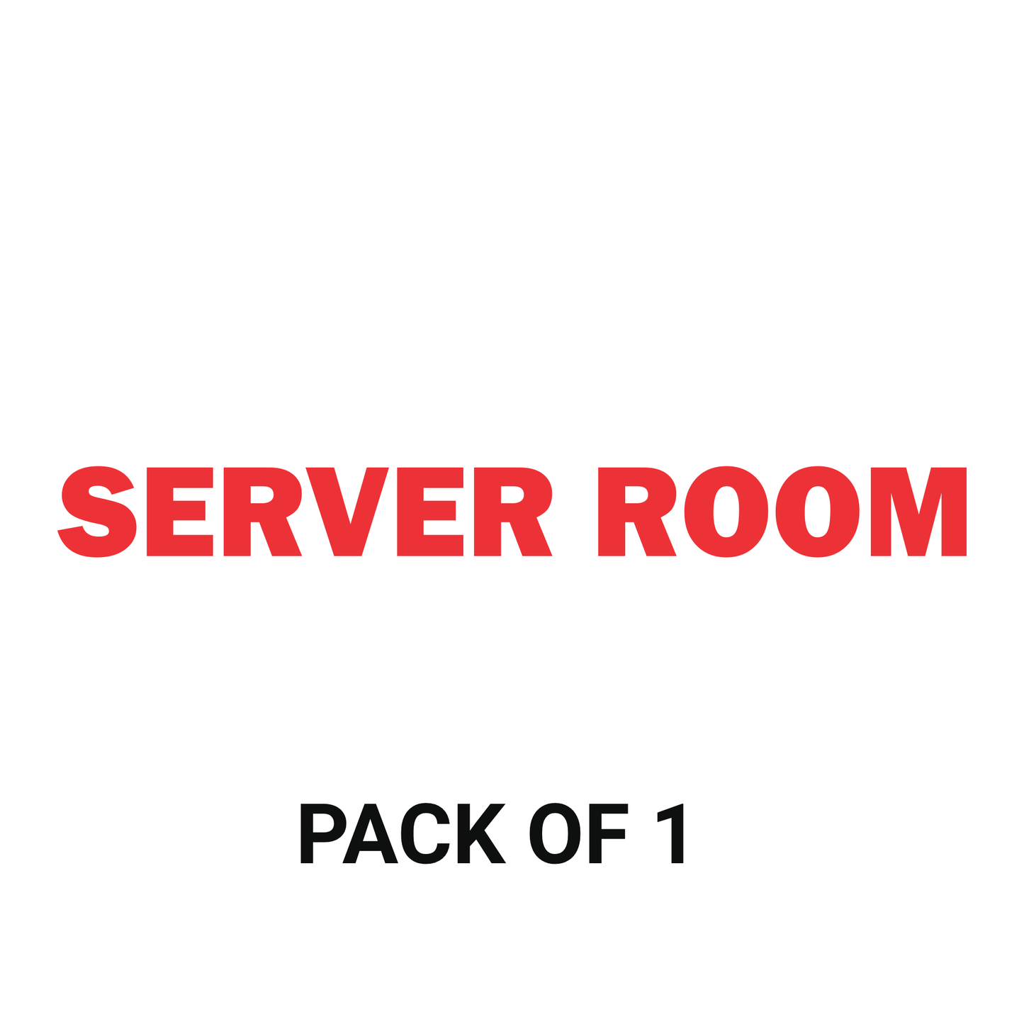 Smeeps Server Room Door Sticker – 15 x 1.5 cm Vinyl Label | Professional Office Signage | Waterproof & Durable Door Decal