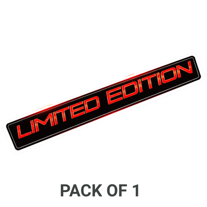 Smeeps Limited Edition Sticker – 12.7 × 6.35 cm (5 × 2.5 Inch) Premium Vinyl Decal | Sporty Red Typography Bike Design | Waterproof UV Resistant Wash Proof | Pack of 1
