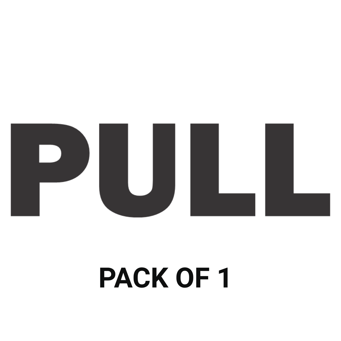 Smeeps PULL Door Sticker – 6.7 x 2 cm Black Text Vinyl Label | Waterproof, Wash-Proof & Durable Door Instruction Signage