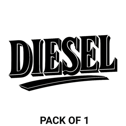 Smeeps Diesel Text Sticker – 10.16 x 5.06 cm Bold Typography Fuel Label Decal for Car & Bike | Waterproof & UV-Resistant Vinyl