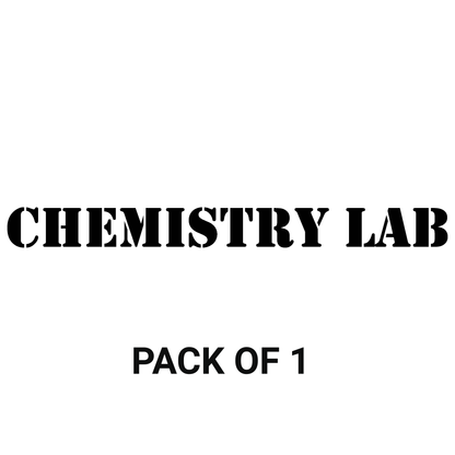 Smeeps Chemistry Lab Sticker – 32.8 × 3 cm Science Laboratory Door Label | Waterproof & UV-Resistant Vinyl Sign