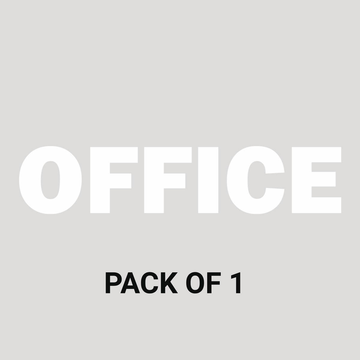 Smeeps Office Door Sticker – 9.5 x 2 cm White Text Vinyl Label | Waterproof, Wash-Proof & Durable Office Signage