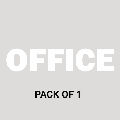Smeeps Office Door Sticker – 9.5 x 2 cm White Text Vinyl Label | Waterproof, Wash-Proof & Durable Office Signage