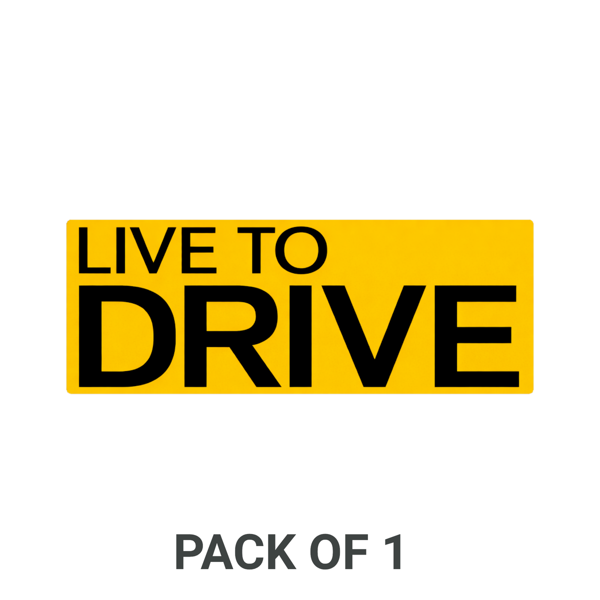 Smeeps Live To Drive Sticker – 14 × 5.08 cm (5.5 × 2 Inch) Premium Vinyl Decal | Bold Motivational Bike Quote Design | Waterproof UV Resistant Wash Proof | Pack of 1