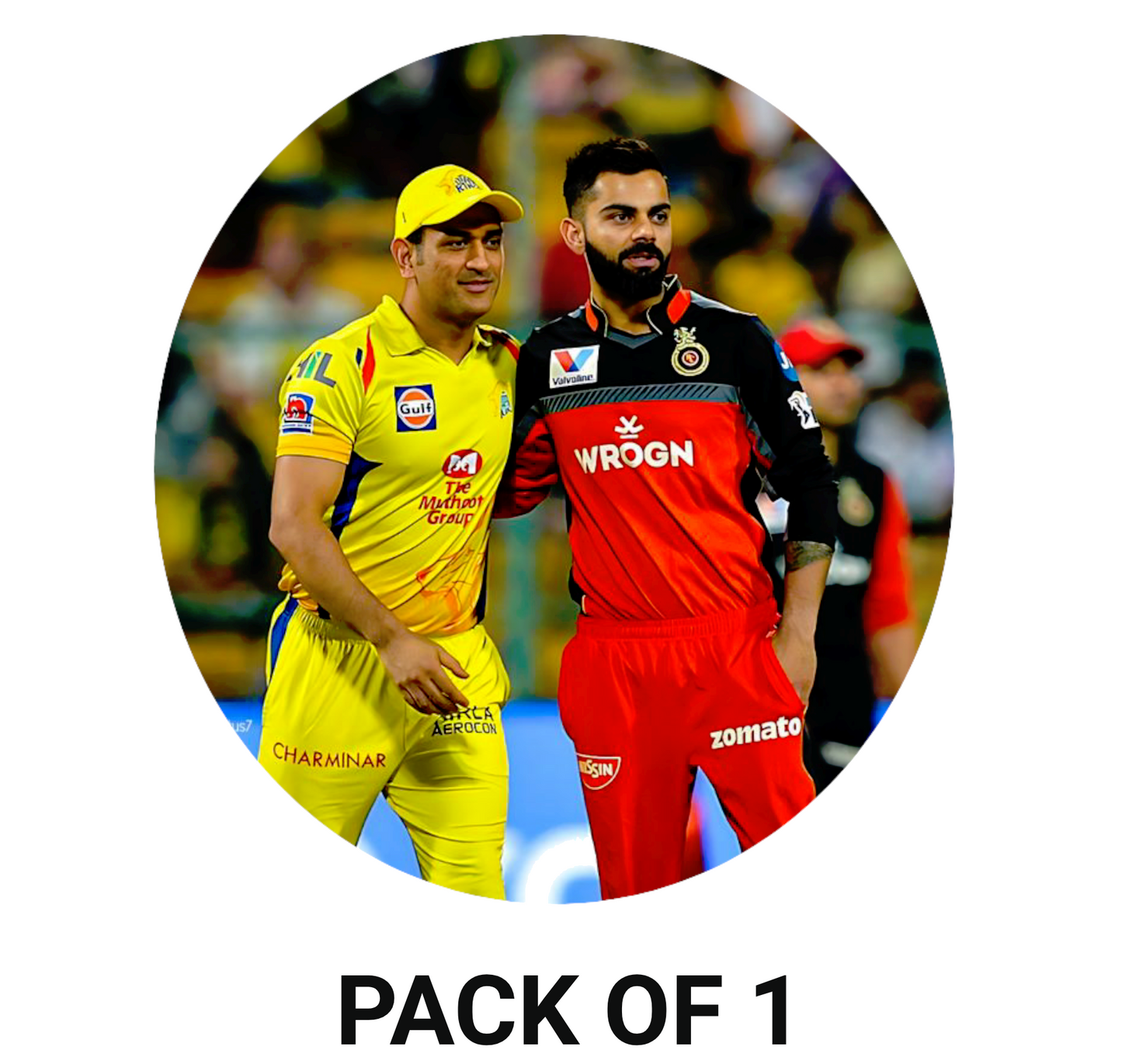 Smeeps Chris Gayle Sticker – 10.16 cm (4 Inch) West Indies Universe Boss Fan Vinyl Decal | Waterproof UV Resistant Round Cricket Sticker