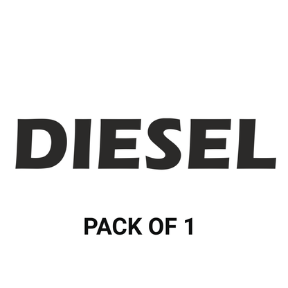 Smeeps DIESEL Text Sticker – 10 x 2 cm Bold Black Vinyl Decal | Fuel Cap Label | Clear Identification | Waterproof & UV-Resistant Design